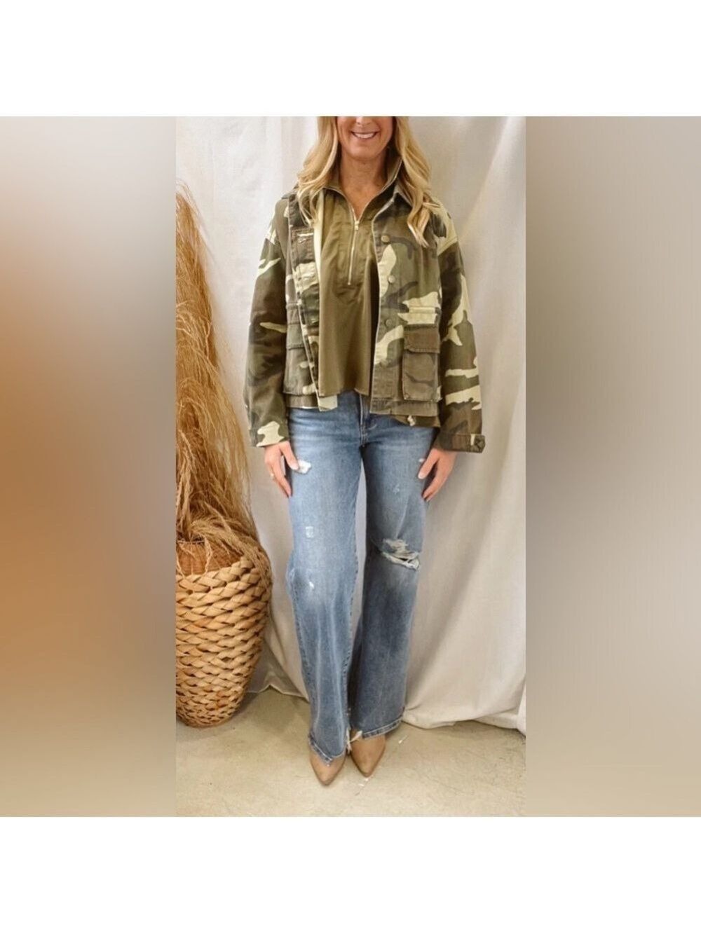 Miou Muse Camouflage Women's Jacket Size Large